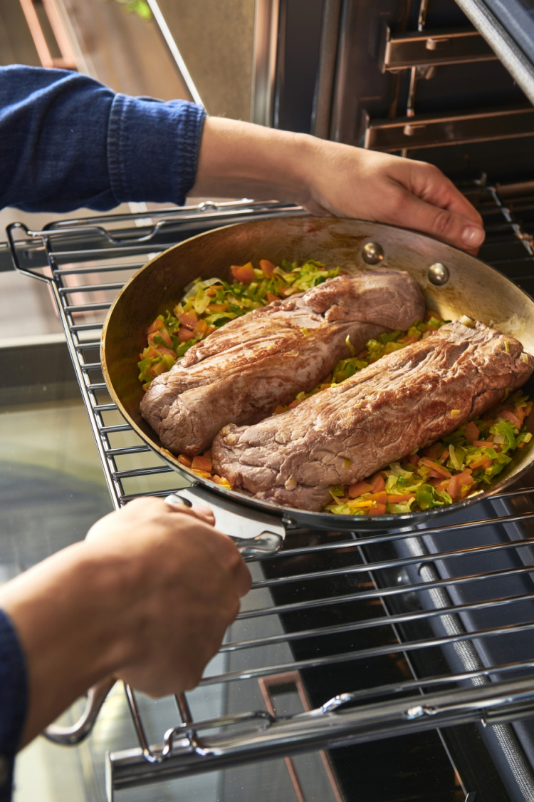 De Buyer Mineral B LOQY stekepanne, 24 cm, karbonstål