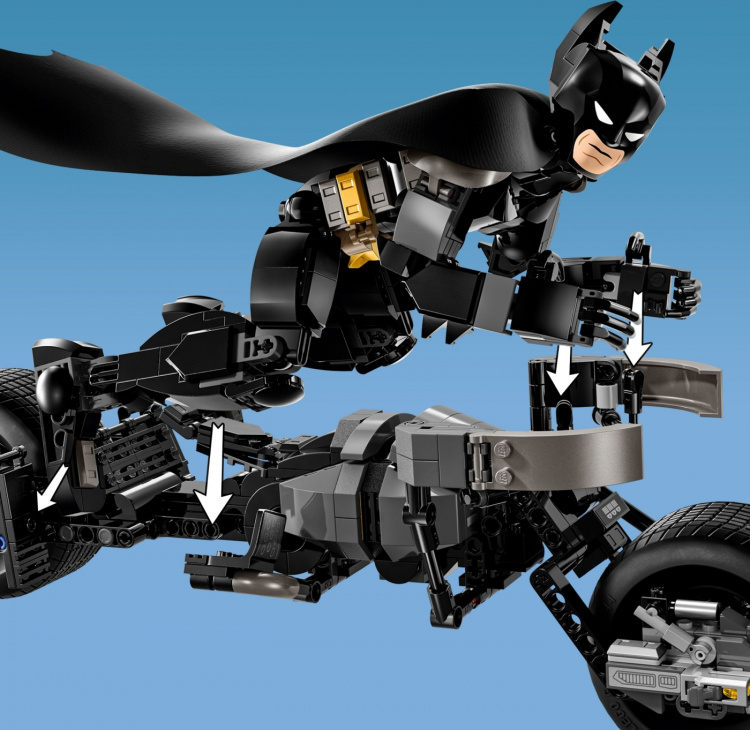 LEGO Super Heroes DC 76273 - Byggbar Batman™-figur og Batpod-hjul LEGO Super Heroes DC 76273 - Byggbar Batman™-figur og Batpod-hjul