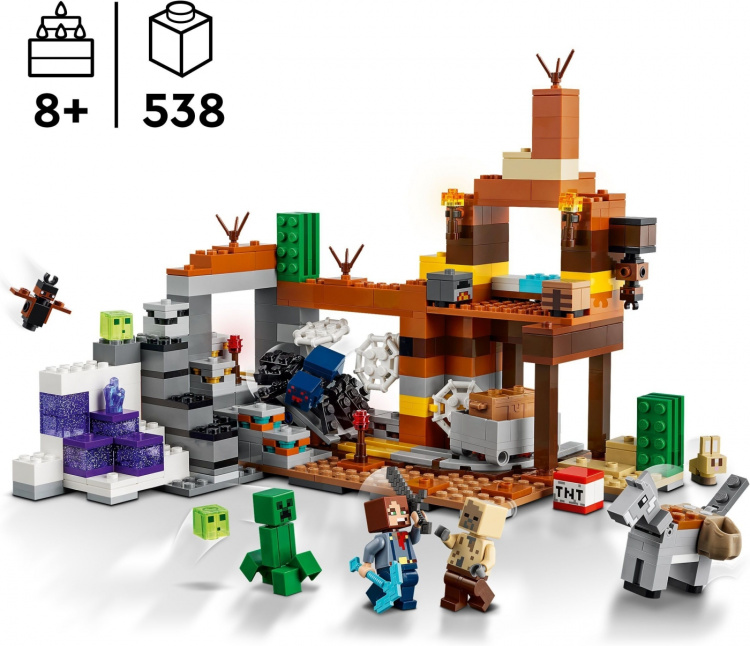 LEGO Minecraft 21263 - Gruvesjakt i villmarken LEGO Minecraft 21263 - Gruvesjakt i villmarken