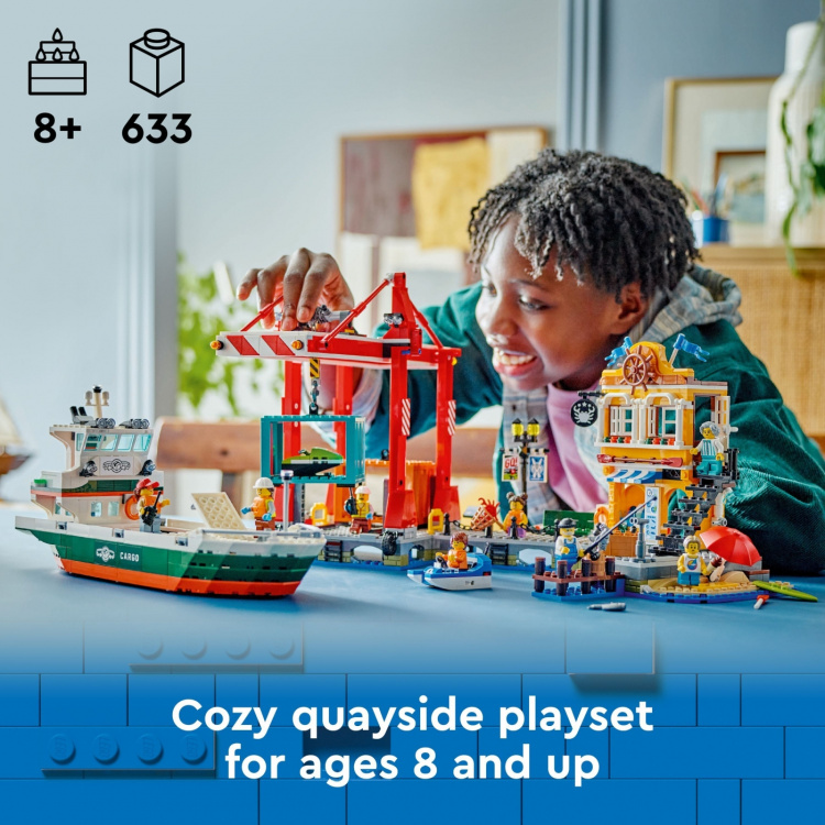 LEGO My City 60422 - Havn og lasteskip