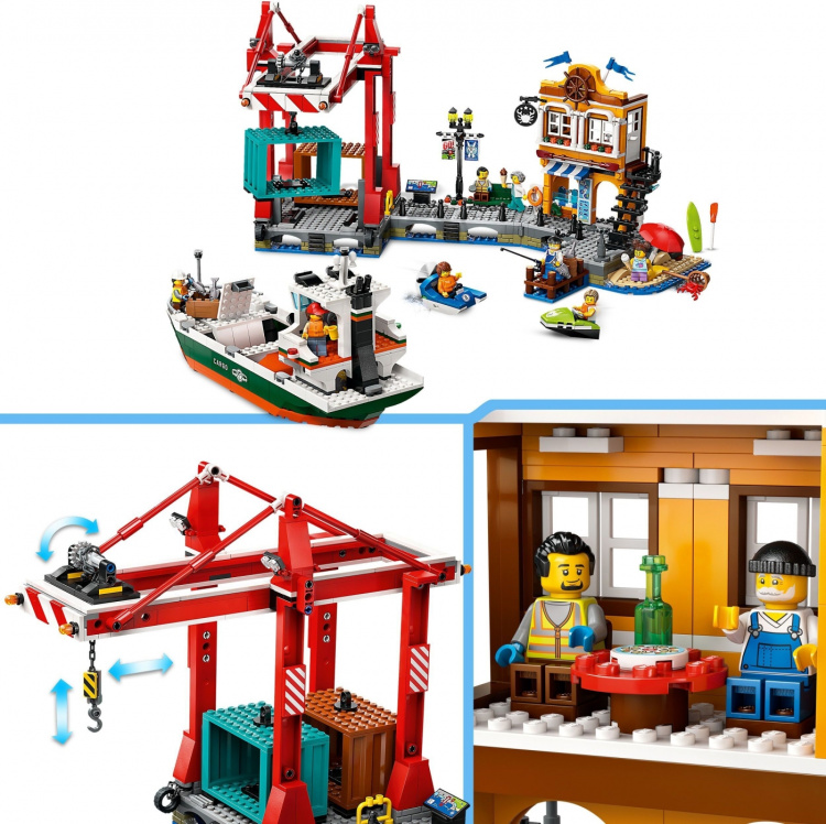 LEGO My City 60422 - Havn og lasteskip