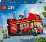 LEGO City Settet Store kjøretøy 60407 - Rød turistbuss med dobbeltdekker