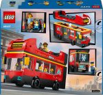 LEGO City Settet Store kjøretøy 60407 - Rød turistbuss med dobbeltdekker