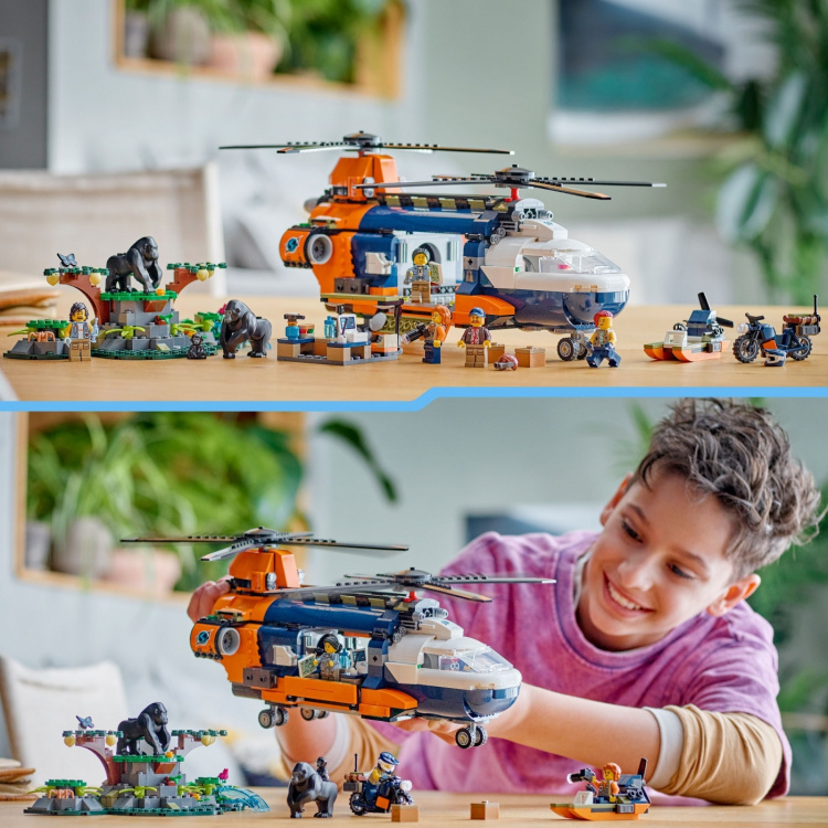 LEGO City Exploration 60437 - Helikopter fra jungelutforskeren i leiren
