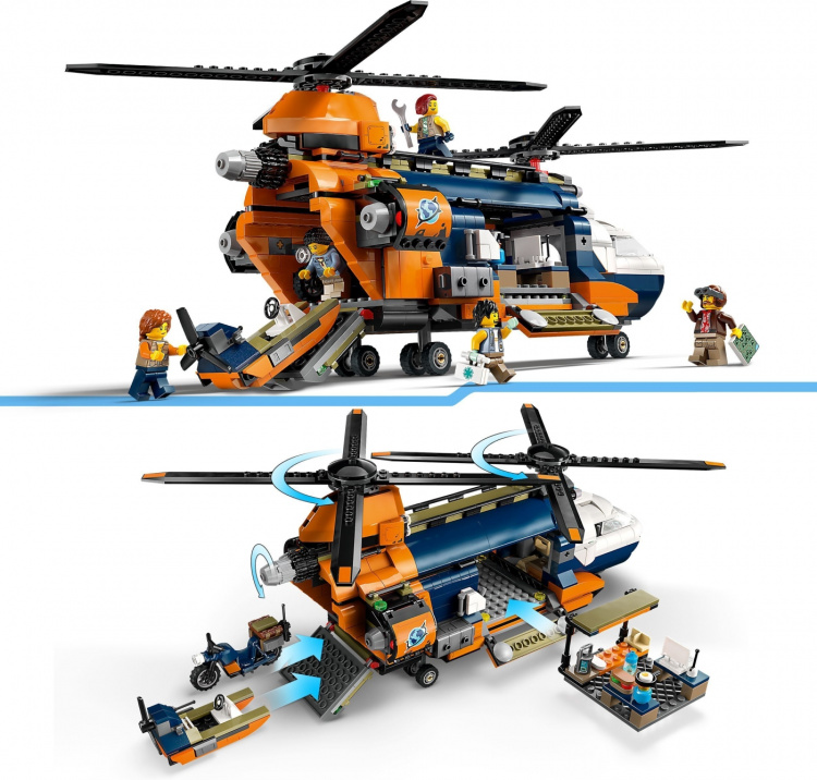 LEGO City Exploration 60437 - Helikopter fra jungelutforskeren i leiren