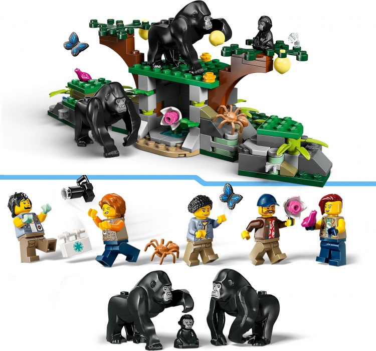 LEGO City Exploration 60437 - Helikopter fra jungelutforskeren i leiren