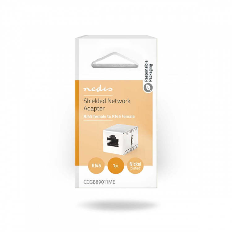 Nedis Nettverkskobling | CAT5e / CAT6 | Skjermet | RJ45 Hun | RJ45 Hun | Rett | Metall | Boks Nedis Nettverkskobling | CAT5e / CAT6 | Skjermet | RJ45 Hun | RJ45 Hun | Rett | Metall | Boks