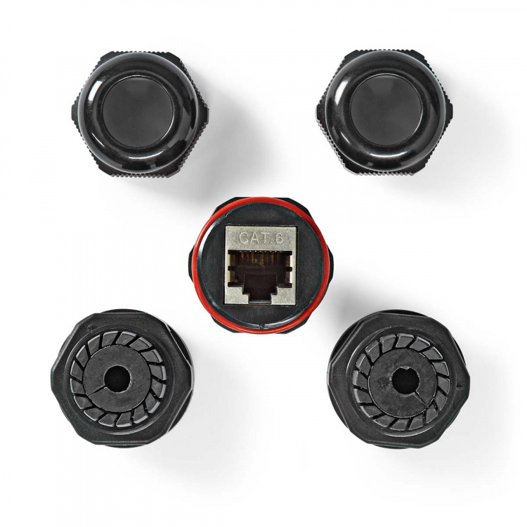 Nedis Nettverkskobling | Utendørs | CAT6 | Skjermet | RJ45 Hun | RJ45 Hun | Rett | PVC | Boks