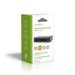 Nedis nettverkssvitsj | Kablet hastighet: Gigabit | Antall ethernet porter: 5