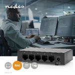 Nedis nettverkssvitsj | Kablet hastighet: Gigabit | Antall ethernet porter: 5