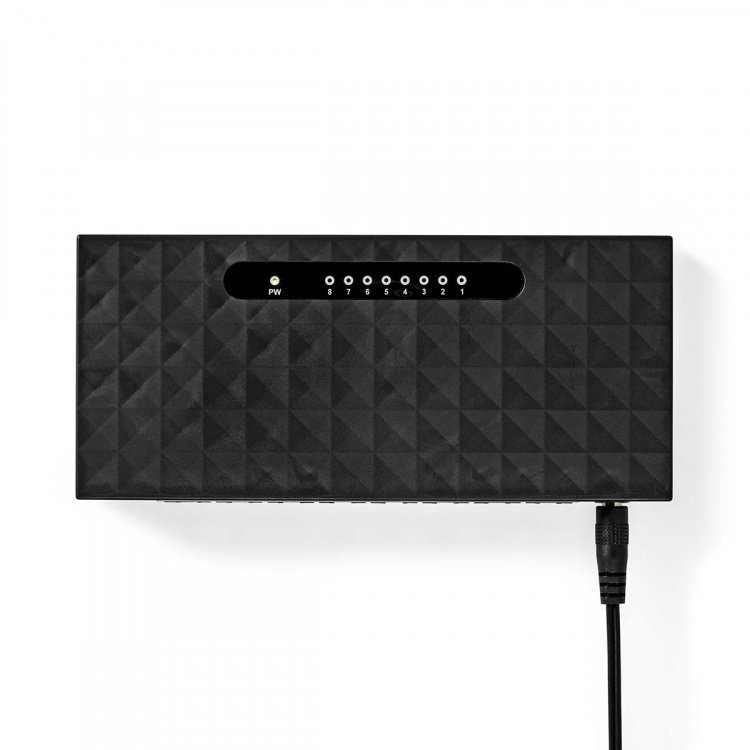 Nedis nettverkssvitsj | Kablet hastighet: Gigabit | Antall ethernet porter: 8