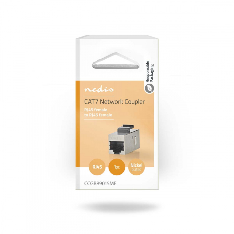 Nedis Nettverkskobling | CAT6a / CAT7 | Skjermet | RJ45 Hun | RJ45 Hun | Rett | Metall | Boks Nedis Nettverkskobling | CAT6a / CAT7 | Skjermet | RJ45 Hun | RJ45 Hun | Rett | Metall | Boks