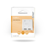 Nedis Nettverksveggboks | Overflatemontering | 2-Port port(s) | UTP CAT6 | Rett | Hunn | Gull belagt | PVC | Hvit | Boks