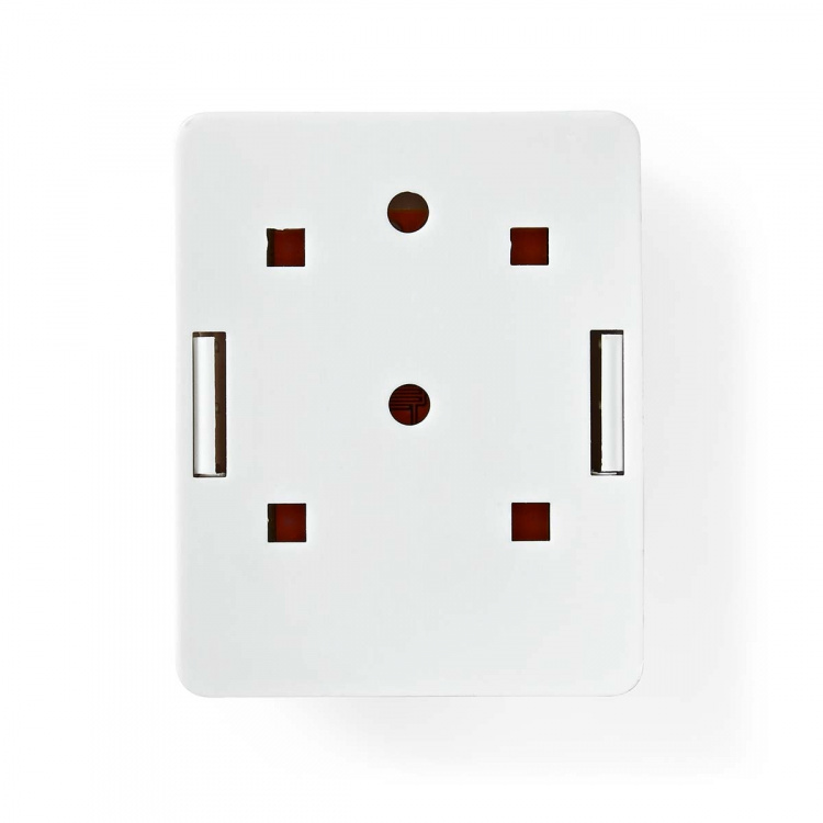 Nedis Nettverksveggboks | Overflatemontering | 1-Port port(s) | UTP CAT6 | Rett | Hunn | Gull belagt | ABS | Hvit | Boks