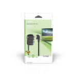 Nedis SCART Bryter | SCART Hann | 3x SCART Hunn | Nikkel belagt | Maksimum oppløsning: 800x480 | 0.50 m | Rund | PVC | Sort | Boks