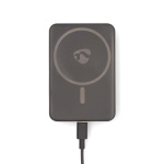 Nedis Power Bank | 5000 mAh | Trådløs lading | 1.67 / 2.22 / 3.0 A | Antall utganger: 1 | Utgangstilkobling: 1x USB-C™ | Inngangstilkobling: 1x USB-C™ | PD3.0 20W | Lithium-Polymer