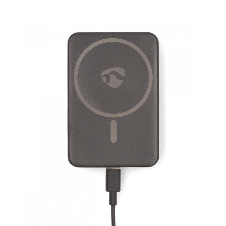 Nedis Power Bank | 5000 mAh | Trådløs lading | 1.67 / 2.22 / 3.0 A | Antall utganger: 1 | Utgangstilkobling: 1x USB-C™ | Inngangstilkobling: 1x USB-C™ | PD3.0 20W | Lithium-Polymer