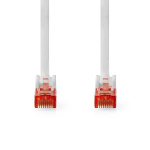 Nedis CAT6 Nettverkskabel | RJ45 Han | RJ45 Han | U/UTP | 1.50 m | Rund | PVC | Hvit | Label