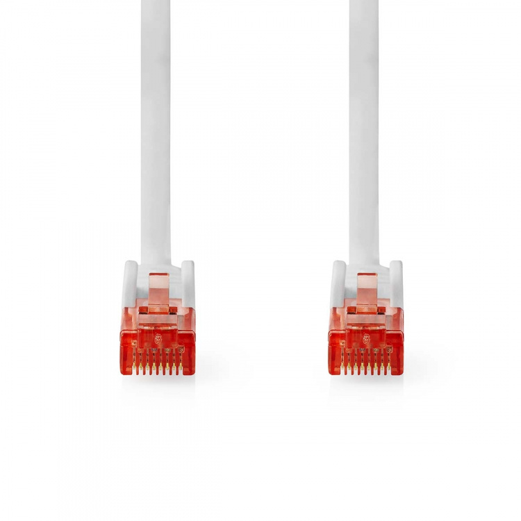 Nedis CAT6 Nettverkskabel | RJ45 Han | RJ45 Han | U/UTP | 1.50 m | Rund | PVC | Hvit | Label