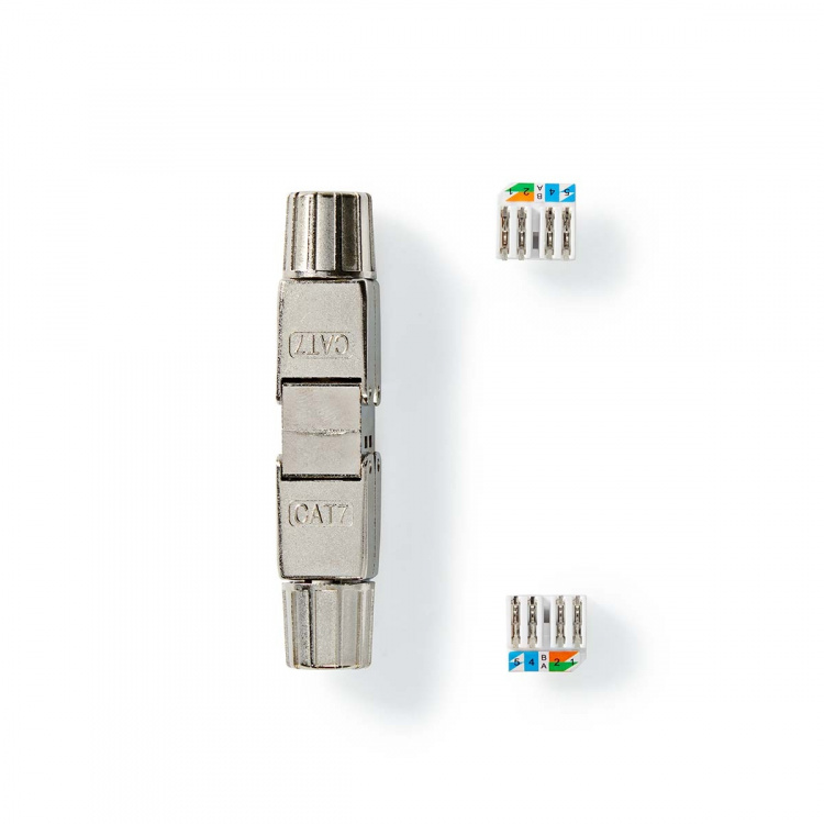 Nedis Nettverkskobling | CAT7 | Skjermet | RJ45 Hun | RJ45 Hun | Rett | Metall | Boks Nedis Nettverkskobling | CAT7 | Skjermet | RJ45 Hun | RJ45 Hun | Rett | Metall | Boks