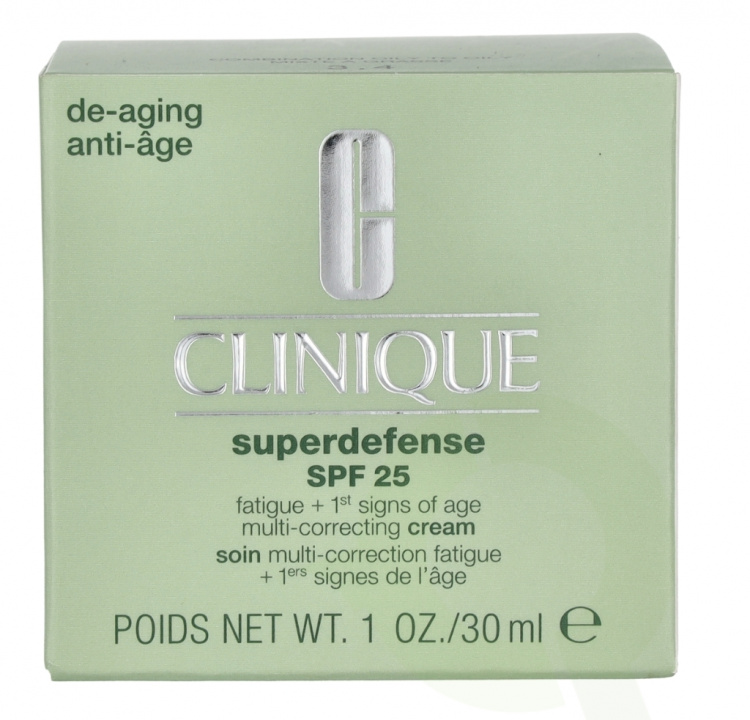 Clinique Superdefense Multi-Correcting Cream SPF25 30 ml Kombinasjon Fet til fet 3,4