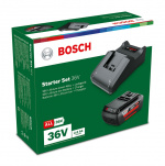 Bosch 36V Li-ion batteriladersett, 2,0 Ah batteri og AL 36-20 lader