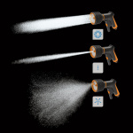 Fiskars 3-funksjons sprinklerpistol. front tr