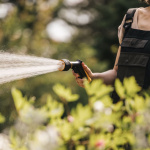 Fiskars 3-funksjons sprinklerpistol. front tr