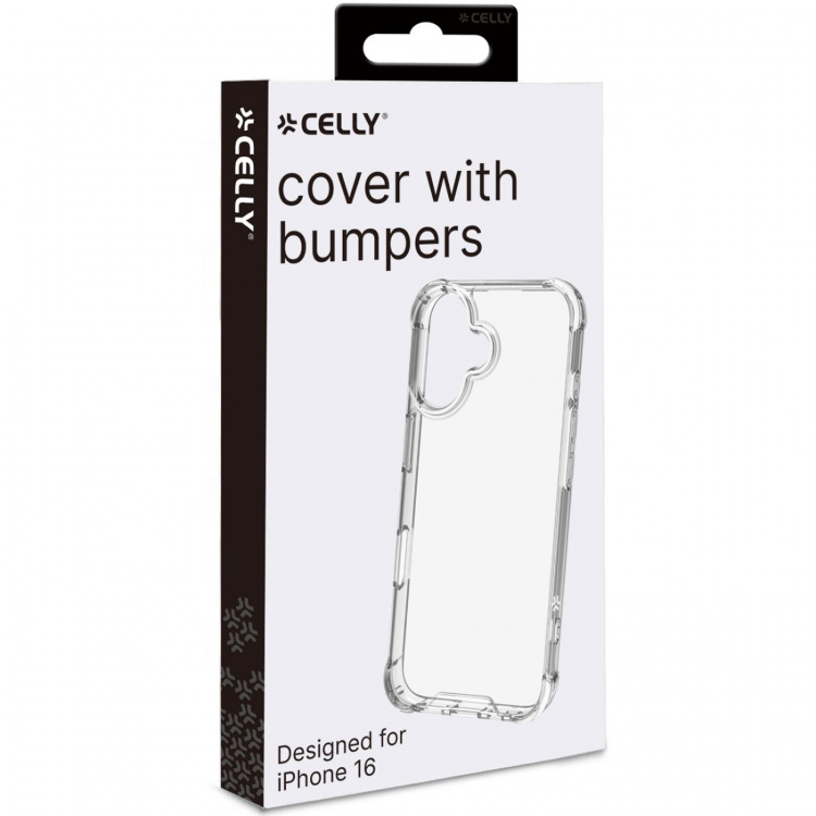 Celly Armor støtsikkert etui iPhone 16 Transparent