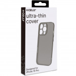 Celly SPACE Supertynt deksel til iPhone 16 Pro Svart