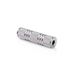 Nedis Stereo Audio Adapter | 3.5 mm Hun | 3.5 mm Hun | Nikkel belagt | Rett | Metall | Sølv | 1 stk. | Boks Nedis Stereo Audio Adapter | 3.5 mm Hun | 3.5 mm Hun | Nikkel belagt | Rett | Metall | Sølv | 1 stk. | Boks