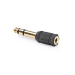 Nedis Stereo Audio Adapter | 6.35 mm Han | 3.5 mm Hun | Gull belagt | Rett | ABS | Sort | 10 stk. | Konvolutt Nedis Stereo Audio Adapter | 6.35 mm Han | 3.5 mm Hun | Gull belagt | Rett | ABS | Sort | 10 stk. | Konvolutt