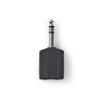 Nedis Stereo Audio Adapter | 6.35 mm Han | 2x 6.35 mm Hun | Nikkel belagt | Rett | ABS | Sort | 10 stk. | Konvolutt Nedis Stereo Audio Adapter | 6.35 mm Han | 2x 6.35 mm Hun | Nikkel belagt | Rett | ABS | Sort | 10 stk. | Konvolutt