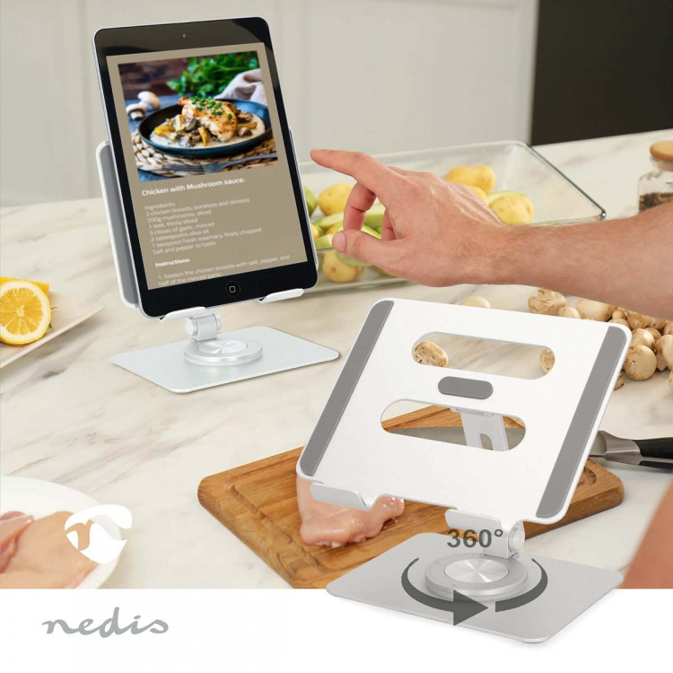 Nedis Tablet Stand | Stativ | Full Motion | Sølv
