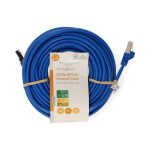 Nedis CAT5e nettverkskabel | SF/UTP | RJ45 Han | RJ45 Han | 15.0 m | Rund | PVC | Blå | Label