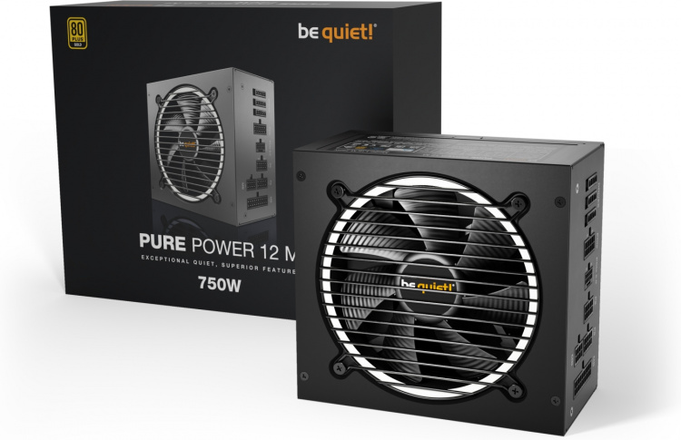 Be Quiet! Pure Power 12 M ATX-strømforsyning, 750 W Be Quiet! Pure Power 12 M ATX-strømforsyning, 750 W