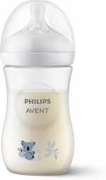Philips Avent SCY903/67 Natural Response tåteflaske, 260 ml, koala