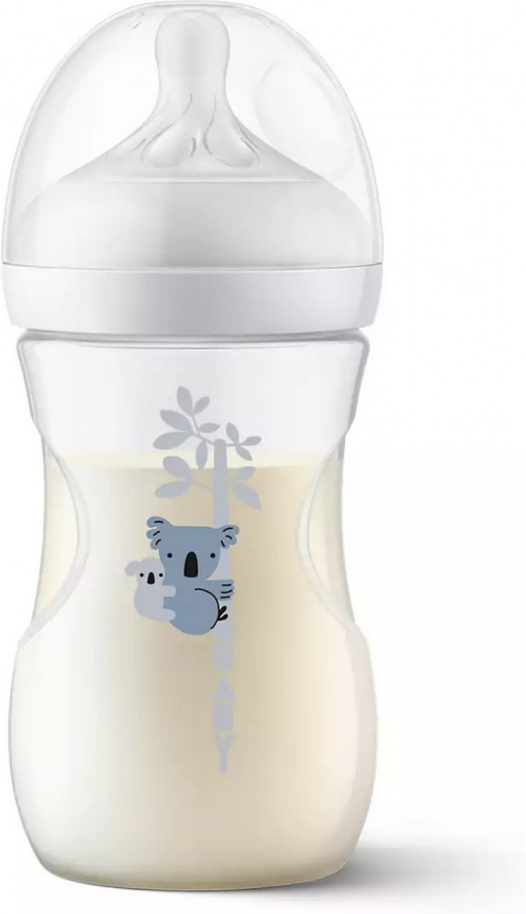 Philips Avent SCY903/67 Natural Response tåteflaske, 260 ml, koala