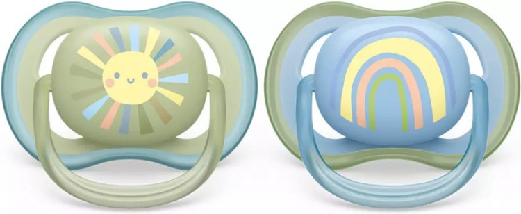 Philips Avent SCF085/58 Ultra Air smokker 0-6 måneder, 2 stk, sol Philips Avent SCF085/58 Ultra Air smokker 0-6 måneder, 2 stk, sol