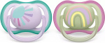 Philips Avent SCF085/59 Ultra Air smokker 0-6 måneder, 2 stk, regnbue