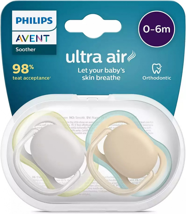 Philips Avent SCF349/01 Ultra Air smokker 18 måneder+, 2 stk, beige