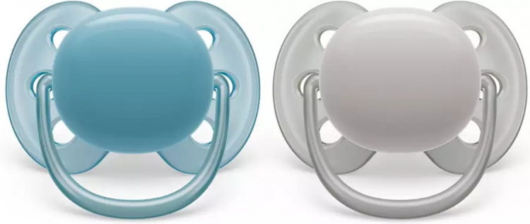 Philips Avent SCF091/17 Ultra Soft-spener, 6-18 måneder, 2 stk, blå
