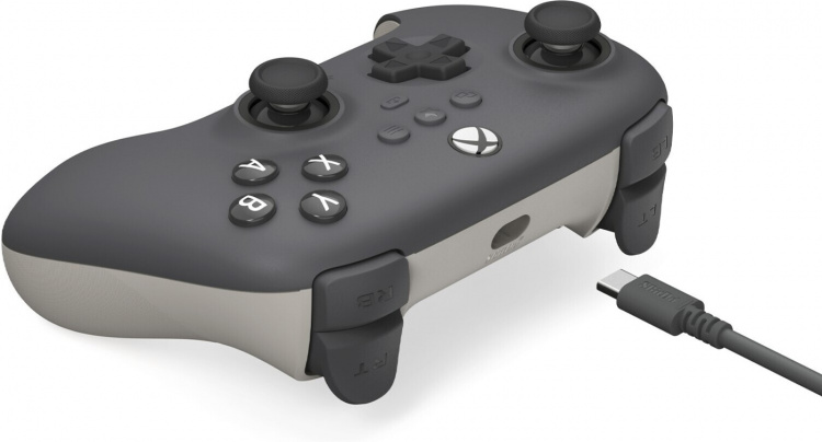 8Bitdo Ultimate C Wired kablet spillkontroller, mørk grå, Xbox