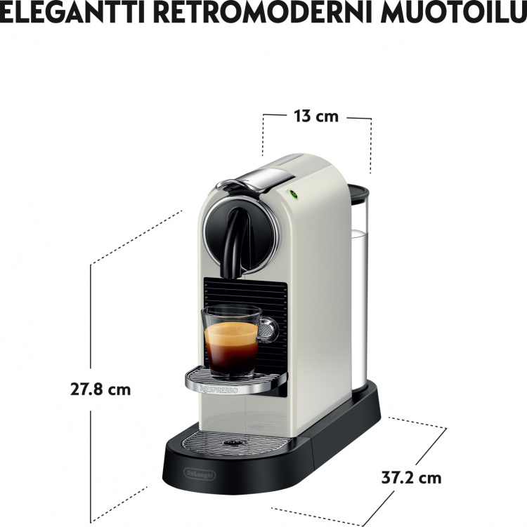 DeLonghi Nespresso Citiz kapselkaffemaskin, hvit DeLonghi Nespresso Citiz kapselkaffemaskin, hvit