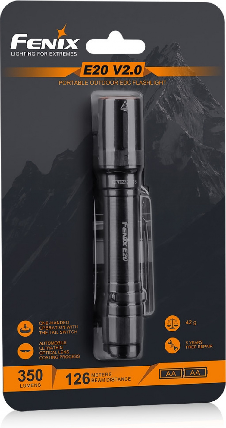 Fenix E20 V2.0 lommelykt