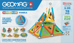Geomag Super Colorful Magnetic Building Set, 78 deler