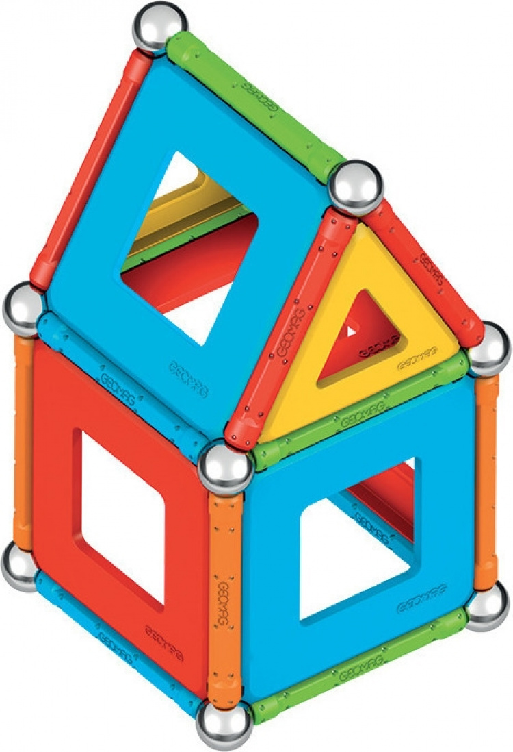 Geomag Super Colorful Magnetic Building Set, 78 deler