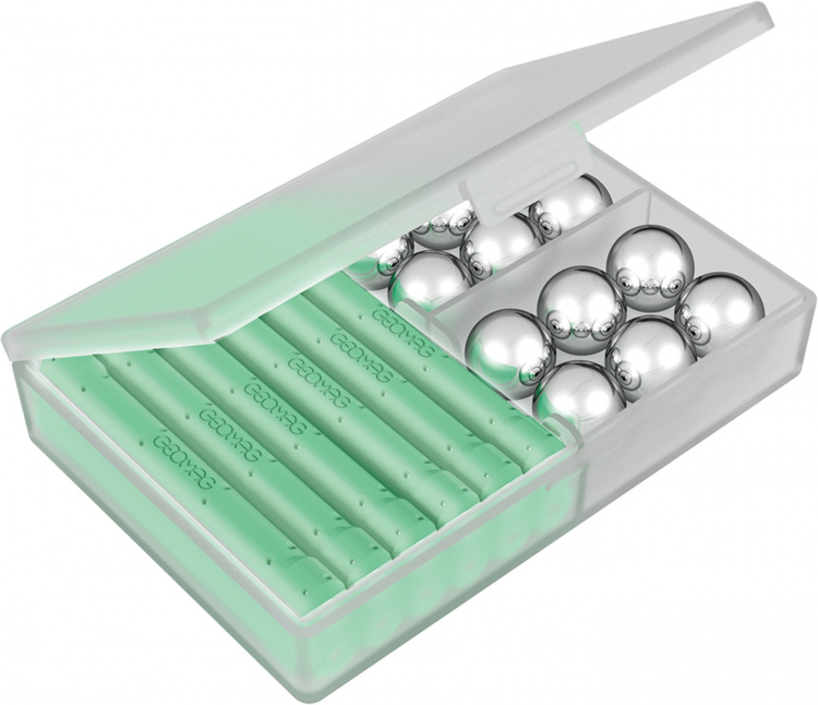 Geomag Glow Recycled magnetisk byggesett, 60 deler