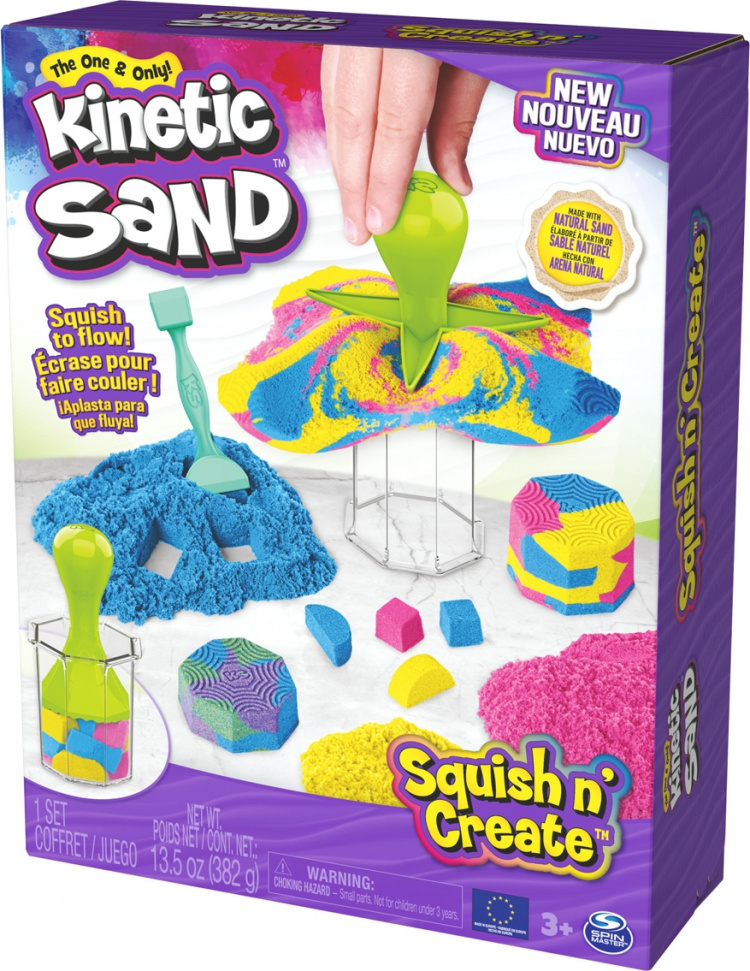 Kinetic Sand Squish N\' Create Magic Sand-sett