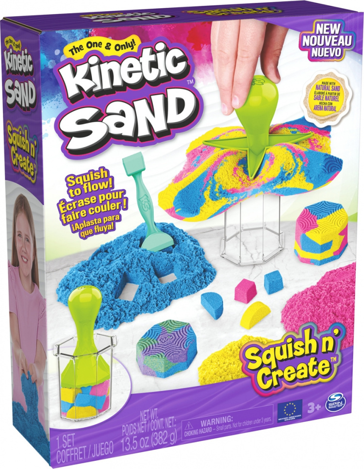 Kinetic Sand Squish N\' Create Magic Sand-sett